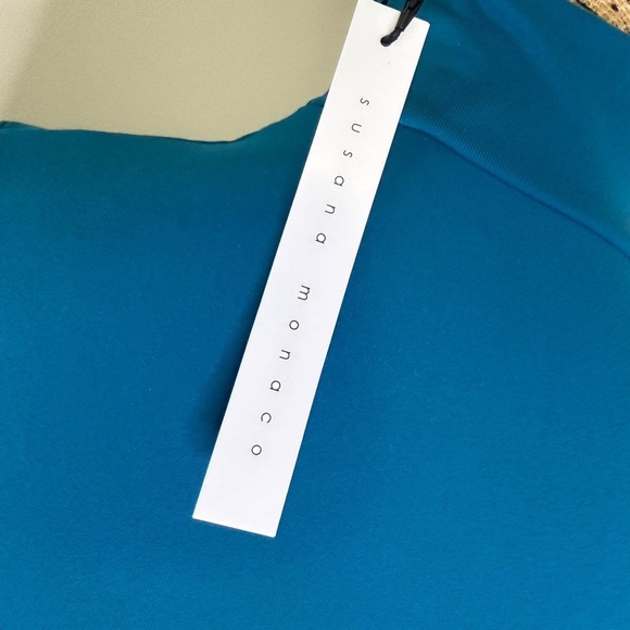 Susana Monaco Vibrant Blue Long Sleeve Dress - Picture 4 of 6